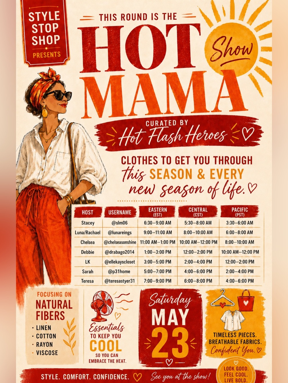 Hot Mama! Style Stop Shop Monthly Train Show Flyer! - Picture 1 of 3
